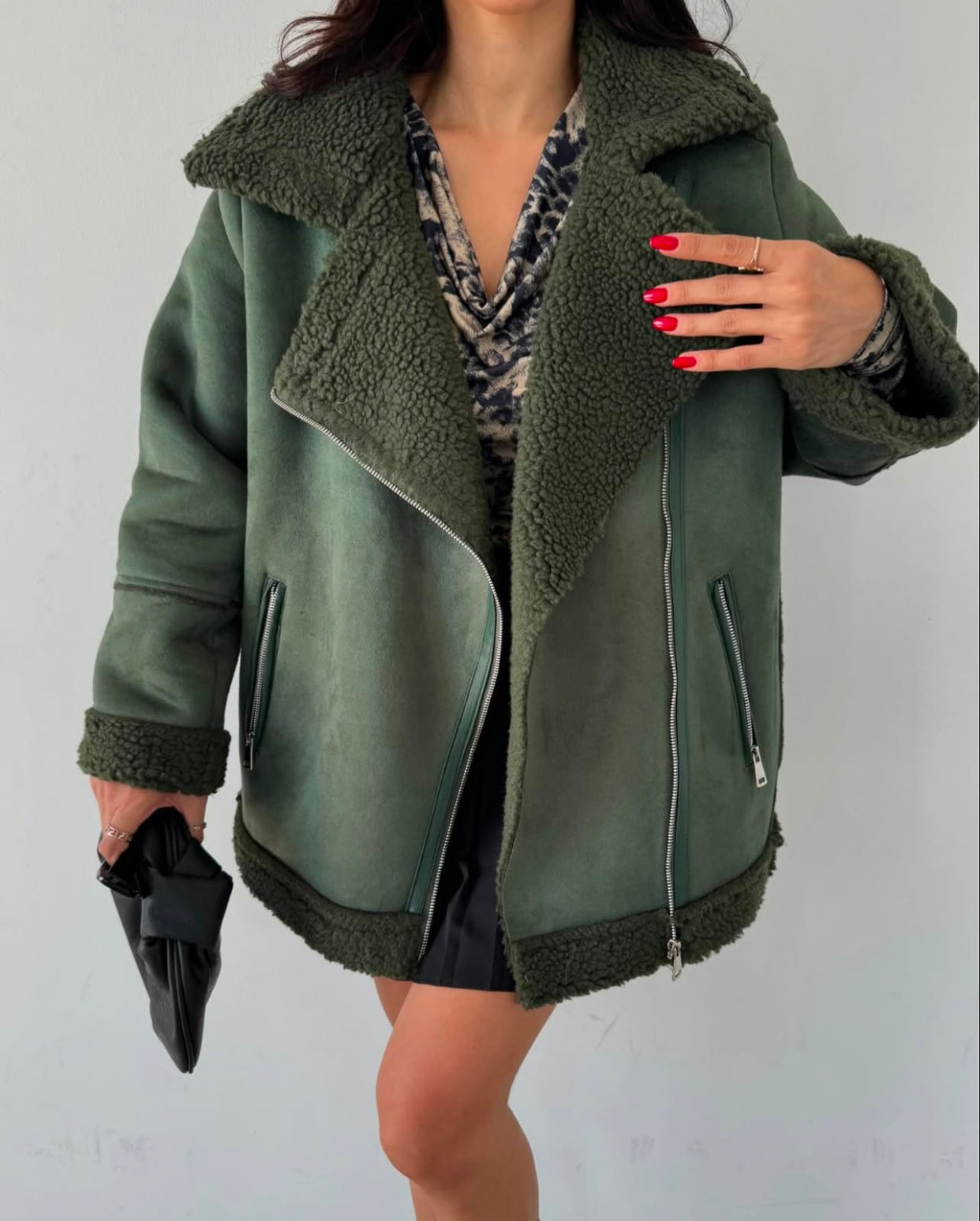 fur lined suede jacket